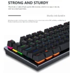 Backlit Gaming Mechanical Keyboard Gamer Mechanic Kit RGB PC USB Wired Keypad Keybord Ergonomic Computer Key Board Mini Teclado - Image 3