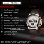 40mm New V2 PAGANI DESIGN Men's Quartz Watches Sapphire Retro Chronograph Stainless Steel Waterproof Watch Men Relogio Masculino - Image 3