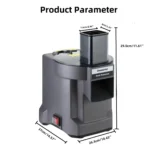 2025 new electric vegetable slicer-fully automatic shredding, dicing and slicing in three, large capacity+low noise, kitchen - Image 4