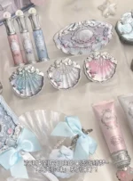 Flower Know Shell Pearl Collection Makeup Set 10 Pcs Lip Glaze Blush Eyeshadow Mirror Make Up Kit - Image 2