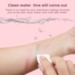 Washable Cosmetic Set Kids Girls Makeup Kit Fold Out play Vanity Makeup Toy Palette Box with Mirror Lipstick for Girls - Image 2