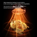 15L Stainless steel Electric Air Fryer Household Large Capacity Intelligent Kitchen Cooker Toaster Oven Combo Digital Display - Image 3