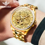 OUPINKE 3276 Men's Watch Top Brand Luxury Dragon Automatic Wrist Watches Tungsten Steel Waterproof Mechanical Watch For Men - Image 3