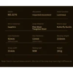 OUPINKE 3276 Men's Watch Top Brand Luxury Dragon Automatic Wrist Watches Tungsten Steel Waterproof Mechanical Watch For Men - Image 6