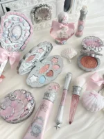 Flower Knows Shell Pearl Makeup Set Eyeshadow Lip Gloss Blush Ocean Gift Box Cosmetic Kit New Collection Mermaid Theme - Image 2