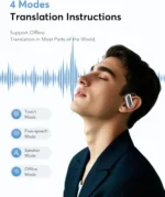 UYUXIO Real Time Translator Headphones AI Language Translation Earbuds 144 Languages & Accents 3 in 1 OWS Ear Buds for Business - Image 4