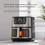 15L Stainless steel Electric Air Fryer Household Large Capacity Intelligent Kitchen Cooker Toaster Oven Combo Digital Display - Image 2