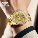 OUPINKE 3276 Men's Watch Top Brand Luxury Dragon Automatic Wrist Watches Tungsten Steel Waterproof Mechanical Watch For Men - Image 4