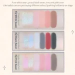 Flowerknows All In Makeup Kit For Women Eyeshadow Palette Lipstick Lip Gloss Blush Professionals Cosmetic 3pcs Set Flower Knows - Image 3