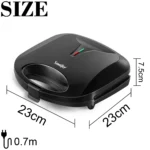 Electric Triangle Sandwich Maker Panini 750W Cooking Kitchen Appliances Breakfast Waffles Machine Non-stick Iron Pan Sonifer - Image 6