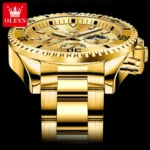 OLEVS Men's Watches Top Brand Luxury Watch for Men Original Waterproof Stainless Steel Chronograph Moon Phase Date Rota Dial - Image 4