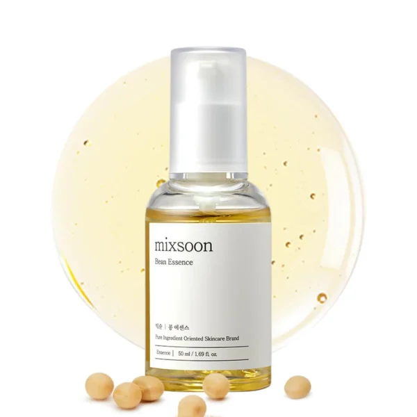 Mixsoon bean essence exfoliating moisturizing hydrating Korean skin care glass muscle hyaluronic acid essence deep hydrating