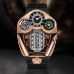 PINDU Design NEW Engine Series Quartz Watch Men TOP-luxurious Stainless steel Compass Waterproof Swiss quartz 762 movement watch - Image 3