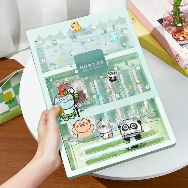 girl Makeup kit All-in-One Makeup Kit Gift Set Face Makeup Kit lipstick,eyebrow pencil,Eye shadow brush, eye shadow,Solid balm