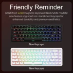 AJAZZ AK680 MAX Magnetic Switch Mechanical Keyboard 60% Rapid Trigger 0.01mm 8K/1K Return 68 keys Wired/Wireless Gaming Keybaord - Image 6