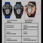 PINDU Design NEW Engine Series Quartz Watch Men TOP-luxurious Stainless steel Compass Waterproof Swiss quartz 762 movement watch - Image 6