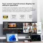 MINISFORUM AI X1 370 255 Mini PC AMD Ryzen AI 9 HX 370 R7 255 OCuLink 2*USB4 Built-in Dual Speaker Gaming Desktop Computer WiFi7 - Image 5