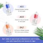 Facial Skincare Face Serum AS1 SA2 AO3 Aqua Peel Solution For Facial Machine Skin Deep Cleaning 400ml Kit of 3 Serums - Image 4