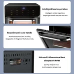 10L Large Capacity Electric Air Fryers Oil-free Automatic Household Kitchen 360°Baking Convection Oven Deep Fryer without Oil - Image 5