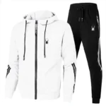 Spring Autumn Men Tracksuits Sets Long Sleeve Hoodie+Jogging Trousers 2 Piece Fitness Running Suits Sportswear Casual Clothing - Image 3