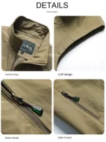 Autumn Men Waistcoat Outdoor Leisure Solid Sleeveless Jacket Young Middle-aged Photography Fishing Casual Vest Male summer - Image 3
