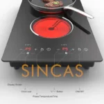 220110V Embedded Double-Head Electric Ceramic Stove Induction Cooker Vertical Full-Plate Double-Head Light Wave Stove - Image 5