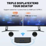 Mini PC Protable Gaming i9 8950HK i3-6100 16GB RAM Windows 11 Pro WIFI6 BT5.2 4K 1TB 2TB SSD 1000Mbps Mini Gamer Computer PC - Image 3