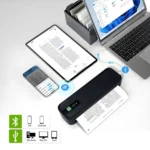 Portable Printer Wireless For Travel, Thermal Printer Inkless, Small Compact Printer Support Folding Paper/rolling/tattoo paper - Image 2