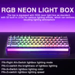 AULA HERO 68HE Magnetic Switch Keyboard Rapid Trigger 8K Return Esports Gamer Keyboard RGB Wired Gaming Keyboard - Image 5