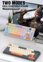 Wireless Keyboard 80 Key 80% Layout Spanish Russian Arabic Korean Keyboard Mouse Set Bluetooth 2.4G 2000mAh Type C K92 Backlight - Image 3