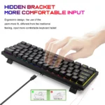 K61 Mechanical Keyboard Mini Wired Keyboard RGB Backlit Mini Keyboard Ergonomic Portable Gaming Keyboard Keycap PC Accessories - Image 3