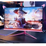 27inch Curved Monitor 1K/2K 165hz 1800R Pink Gaming Display HDR10 Free-Sync Desktop Screen 1ms GTG With Free Gift For Girls - Image 5