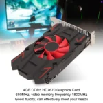 Graphics Card Quiet Working Easy To Install Support DVI VGA HD7670 4GB DDR5 128bit Plug and Play Game Graphics Card for Office - Image 3