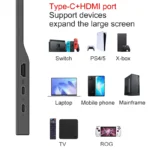 LANLIPU 15.6Inch Portable Monitor 100%sRGB 2K 120HZ Display For XBox PS4/5 Switch Cell Phone PC Loptop Gaming Extension Screen - Image 2
