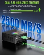 GMKtec Gaming Mini PC K11 AMD Ryzen 9 8945HS 8845HS 6850H 64GB DDR5 RAM 1TB SSD, Desktop Computer Dual NIC 2.5G, HDMI 2.1, USB4 - Image 3