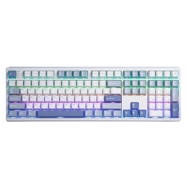 EPOMAKER TH108 100% Full Size Hot-Swap Gasket-Mounted Wired/Bluetooth/2.4Ghz Wireless Mechanical Keyboard with 8000mAh Battery