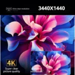 34 Inch 4K 165Hz 21:9 Curved Esports Monitor Ultra-Wide 1800R Curvature Resolution Compatible Immersive Gaming Experience - Image 2