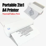 A4 Thermal Printer 203DPI Bluetooth Pocket Photo Document Printer Memo Note Tattoo Printing Wireless Inkless Thermal Printer - Image 5