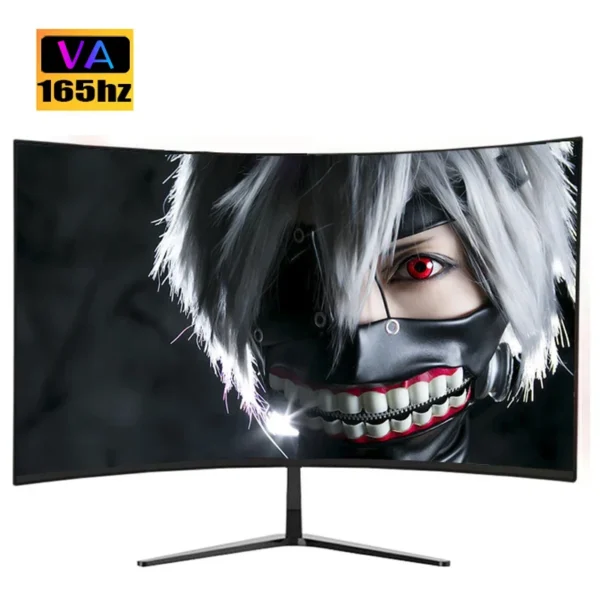 27 Inch VA 165hz Monitors Gamer 1MS 2K QHD 144hz Gaming Monitors PC LCD Curved Screen Monitor for Desktop Displays HDMI DP