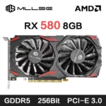 MLLSE AMD RX 580 8GB 2048SP Gaming Graphics Card GDDR5 256Bit PCI-E 3.0 ×16 8Pin Radeon GPU Rx 580 Video Card Placa De Video