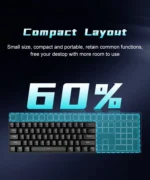Teclado mecanico 60% gaming keyboard gamer mechanical keyboards pc teclados laptop oficina mini key board klavye teclas white - Image 5
