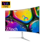 27 Inch Curved Monitor 75Hz 2ms Desktop PC Lcd FHD Computer Display Gaming IPS Panel Screen LED 1080P Desktop Display
