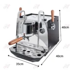 Rotary Pump Coffee Machine Home/commercial Espresso Coffee Maker 0.5L+ 1L Boliers PID Temperture Control Connect External Water - Image 2