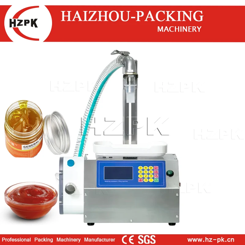 HZPK Digital Control Liquid Filling Machine Automatic Filler for Juice Milk Oil and Perfume, High viscosity filling CSY-A3