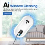 Household window automatic water spray cleaning robot vacuum cleaner remote control electric window wiper household glass wiper - Image 2