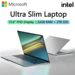 New 15.6" Portable Laptop Intel 6500Y 32GB RAM 2TB SSD Windows 11 5000mAh Backlit Keyboard Fingerprint Office Gaming Notebook PC