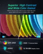 KTC 32 Inch Curved Monitor VA 1500R, 2K QHD 1440P@180Hz Gaming Monitor, 1ms MPRT, FreeSync Premium, G-Sync, HDR10, 122%sRGB, VES - Image 2