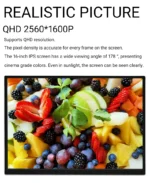 ZSUS 16" 2K Portable Monitor 100%sRGB 1600P IPS Screen Travel Gaming Computer Display for Steam Deck Laptop Switch PS4 PS5 Xbox - Image 2