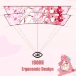 27inch Curved Monitor 1K/2K 165hz 1800R Pink Gaming Display HDR10 Free-Sync Desktop Screen 1ms GTG With Free Gift For Girls - Image 4