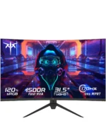 KTC 32 Inch Curved Monitor VA 1500R, 2K QHD 1440P@180Hz Gaming Monitor, 1ms MPRT, FreeSync Premium, G-Sync, HDR10, 122%sRGB, VES